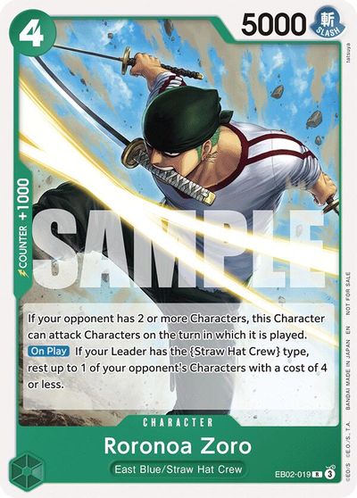 Roronoa Zoro Tournament Pack 2025 Vol 3 #EB02-019
