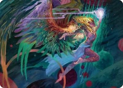 Exalted Sunborn Art Card Gold Stamped Signature