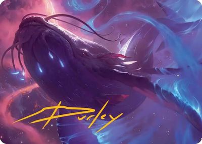 Starbreach Whale Art Card Gold Stamped Signature #9