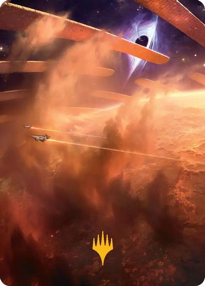 Adagia, Windswept Bastion Art Card (Gold-Stamped Planeswalker Symbol)