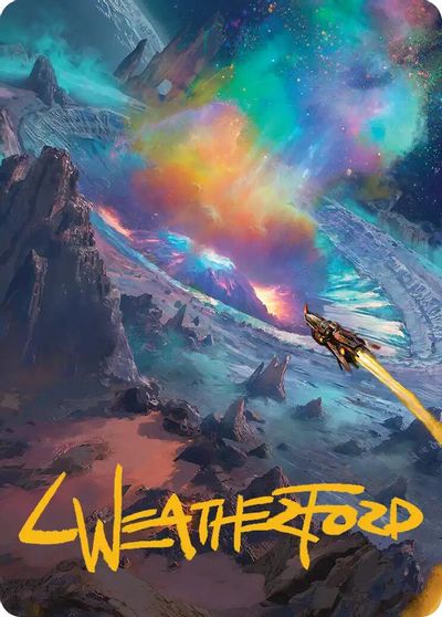 Meteor Crater Art Card Gold Stamped Signature #45