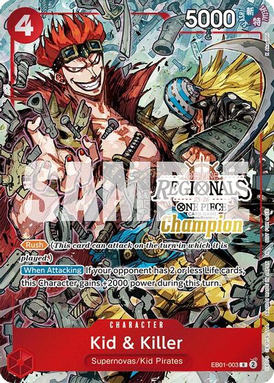 Kid and Killer Offline Regional Champion Card Set 2025 Vol2 #EB01-003