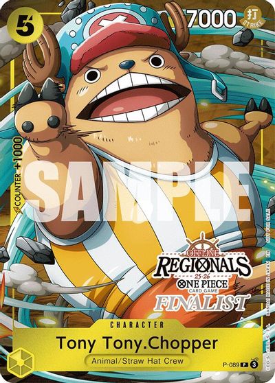 Tony TonyChopper Offline Regional Finalist Card Set 2025 Vol2 #P-089