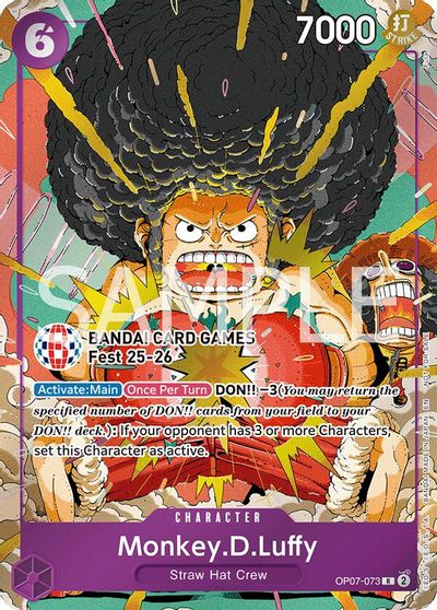 Monkey.D.Luffy [Bandai Card Games Fest] OP07-073