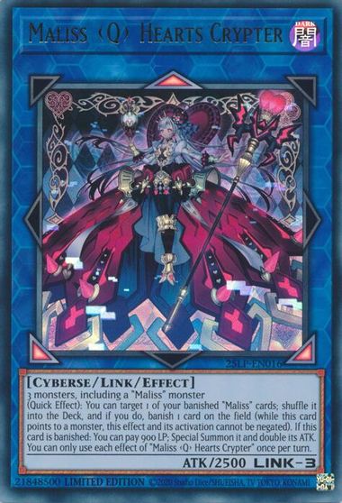 Maliss Q Hearts Crypter #25LP-EN016