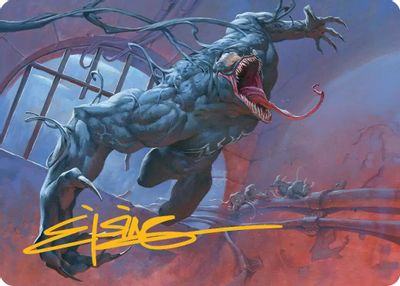 Venom Evil Unleashed Art Card Gold Stamped Signature #12