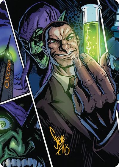 Norman Osborn Art Card Gold Stamped Signature #43
