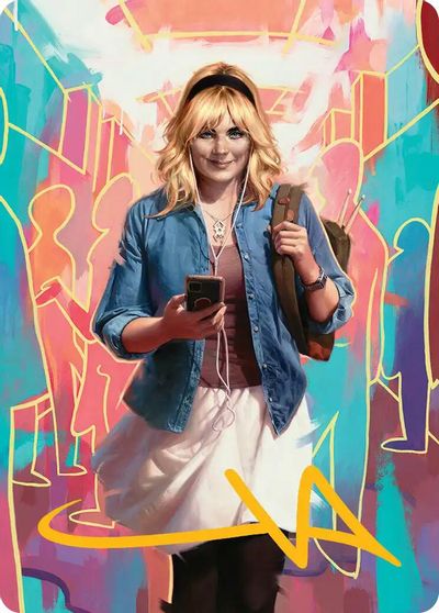 Gwen Stacy Art Card Gold Stamped Signature #13/54
