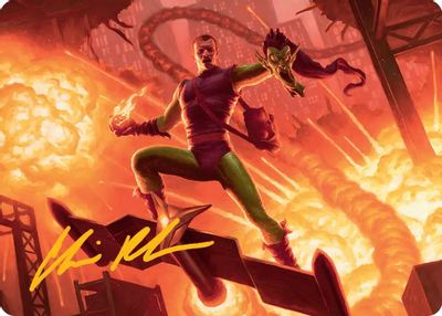 Green Goblin Revenant Art Card Gold Stamped Signature #27