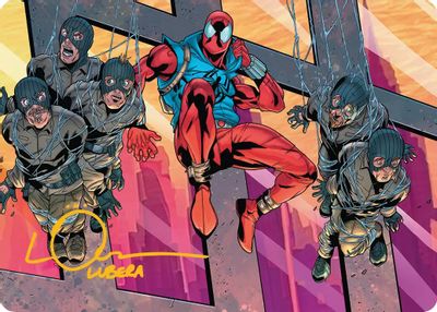Scarlet Spider Ben Reilly Art Card Gold Stamped Signature #38