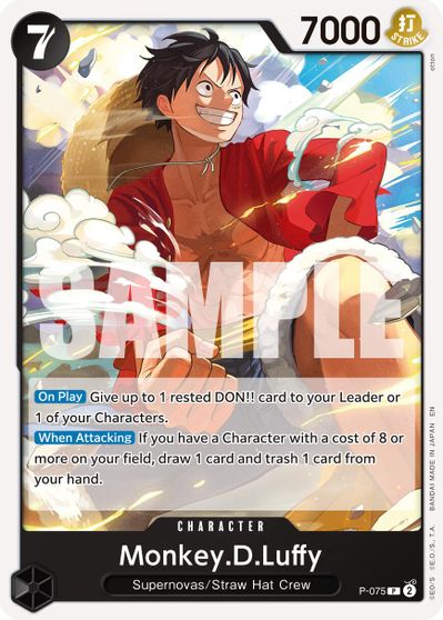 Monkey.D.Luffy - P-075 (Reprint)