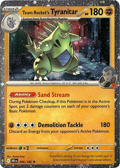 Team Rocket's Tyranitar [Cosmos Holo] #96