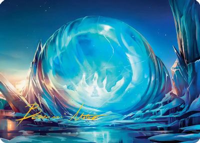 Aangs Iceberg Art Card Gold Stamped Signature #2