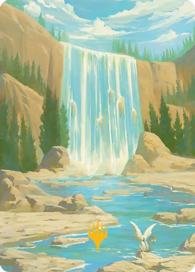 Island Art Card Gold Stamped Signature #51