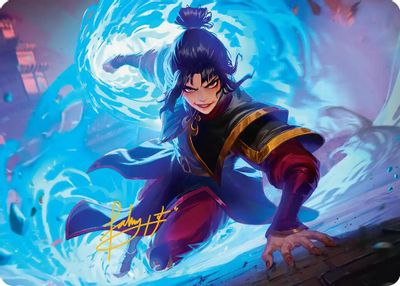 Fire Lord Azula Art Card Gold Stamped Signature #21