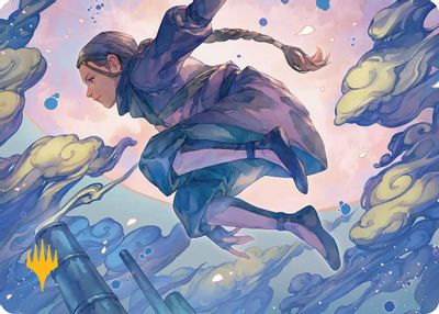 Katara Seeking Revenge Art Card Gold Stamped Planeswalker Symbol #29