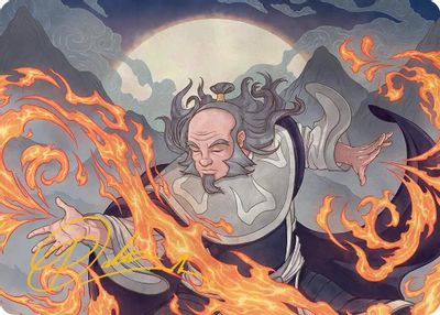 Iroh Grand Lotus Art Card Gold Stamped Signature #47