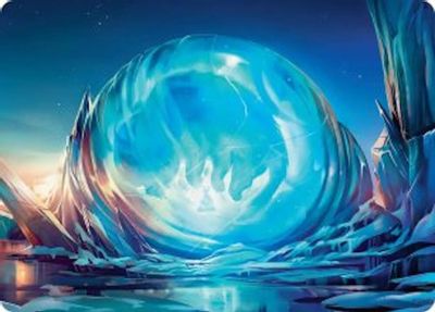 Aangs Iceberg Art Card Gold Stamped Signature