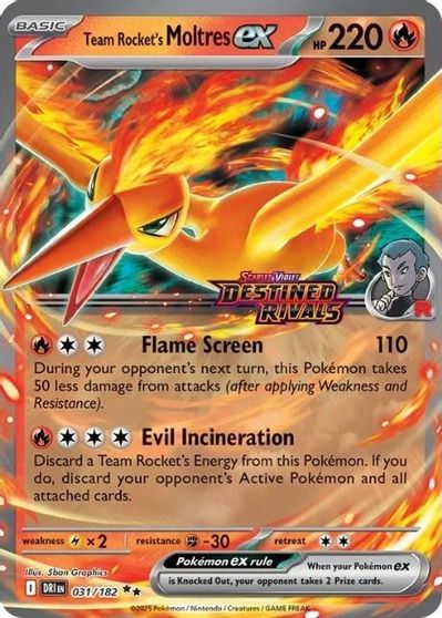 Team Rocket's Moltres ex [Stamped] #31