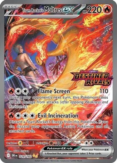 Team Rocket's Moltres ex [Stamped] #229