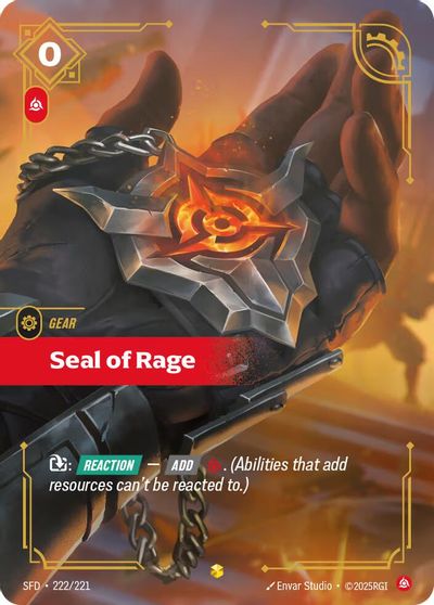 Seal of Rage (Overnumbered)