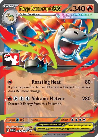 Mega Camerupt ex [Prize Pack] #22