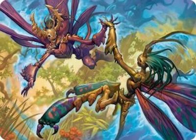 Illusion Spinners Art Card Gold Stamped Planeswalker Symbol