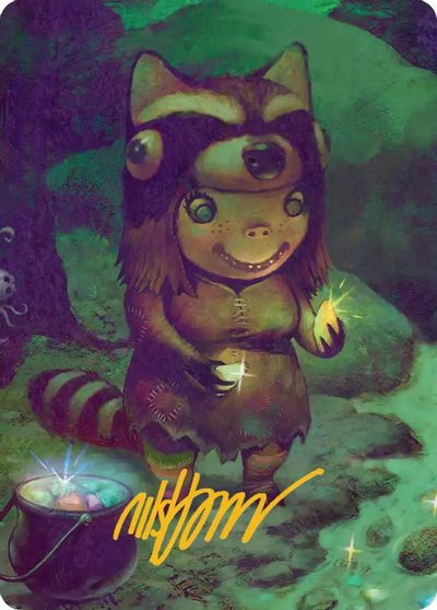 Glister Bairn Art Card Gold Stamped Signature #23