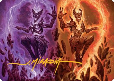 Fire Covenant Art Card Gold Stamped Signature #52