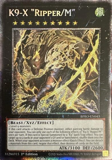 K9 X Ripper M Starlight Rare #BPRO-EN043