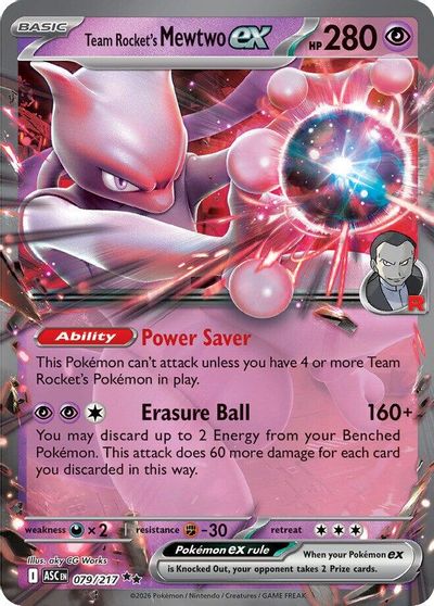 Team Rocket's Mewtwo ex - 079/217