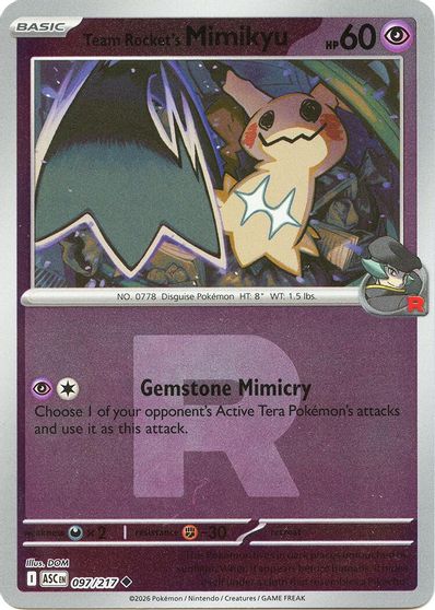 Team Rocket's Mimikyu [Reverse Holo] #97
