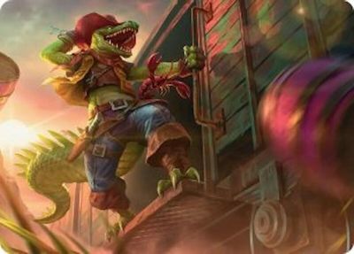 Leatherhead Iron Gator Art Card #43