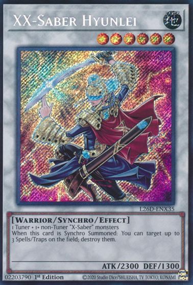 XX Saber Hyunlei Secret Rare