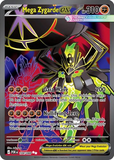 Mega Zygarde ex - 104/088