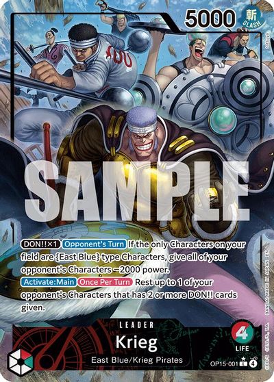 Krieg (OP15-001) (Alternate Art)