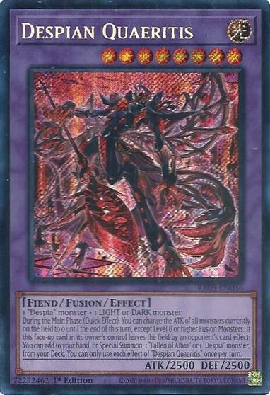 Despian Quaeritis Secret Rare #RA05-EN036