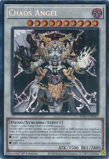 Chaos Angel Secret Rare #RA05-EN043