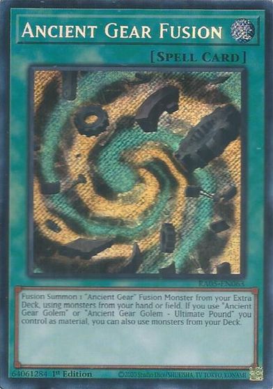 Ancient Gear Fusion Secret Rare #RA05-EN063
