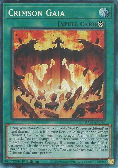 Crimson Gaia PCR #RA05-EN070