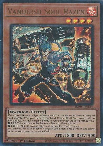 Vanquish Soul Razen Ultra Rare #RA05-EN134