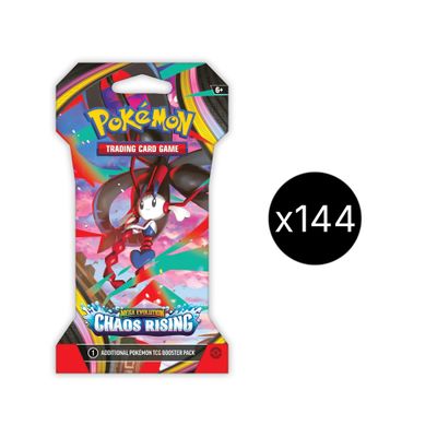 ME Chaos Rising Sleeved Booster Case (144) Booster Box