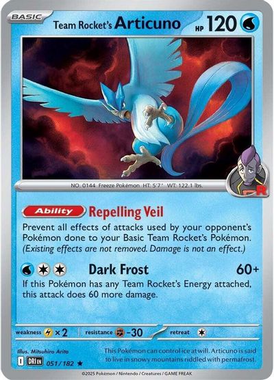 Team Rocket's Articuno #51