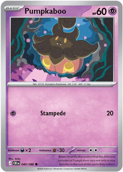 Pumpkaboo [Reverse Holo] #40