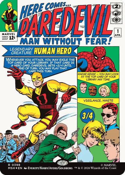 Daredevil, Man Without Fear [Borderless Foil] #398