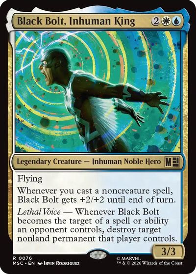 Black Bolt Inhuman King Surge Foil #76