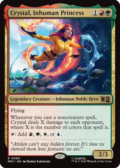 Crystal Inhuman Princess Surge Foil #80