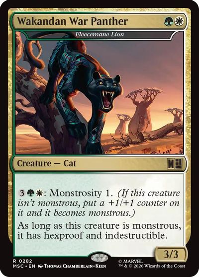 Wakandan War Panther Fleecemane Lion #282