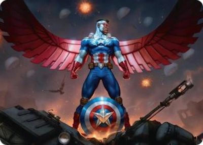 Captain America Wings of Freedom Art Card 2 45 #2