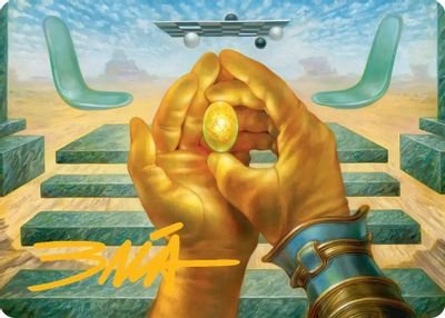 The Mind Stone Art Card Gold Stamped Signature #3